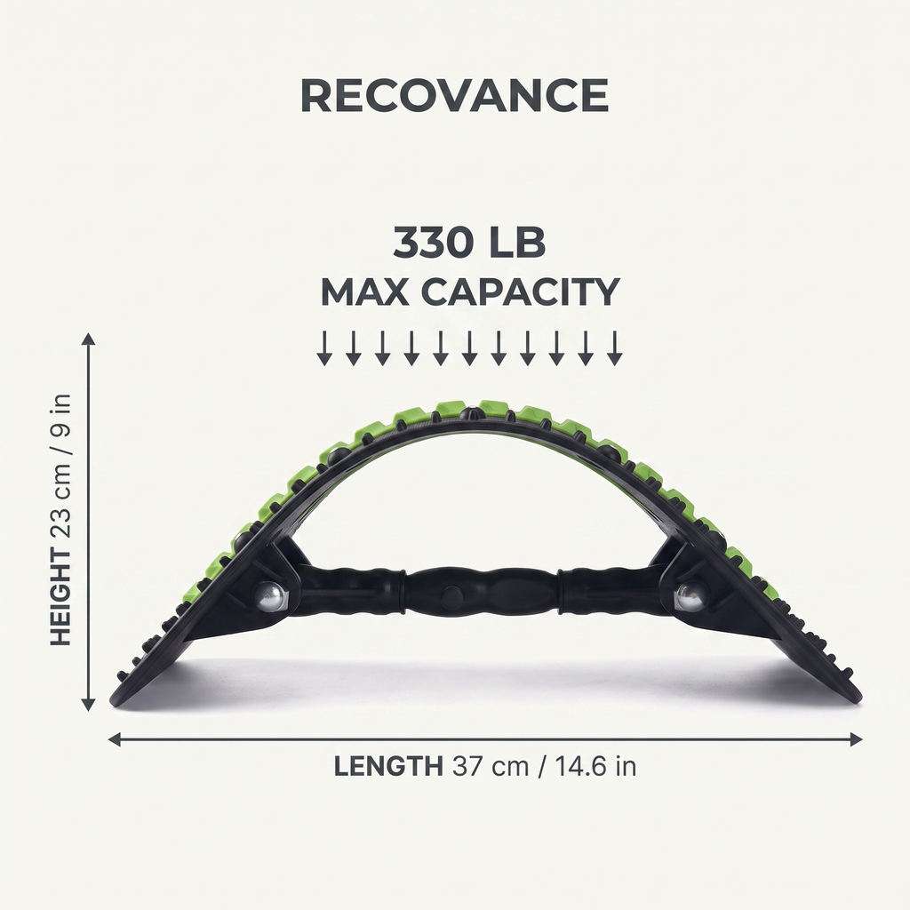Recovance ArcStretch size 37cm and 330 lb max capacity